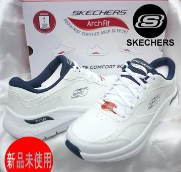 새상품 26cm(25.5cm 상당) 스케쳐스 아치 핏 2 화이트 스니커즈