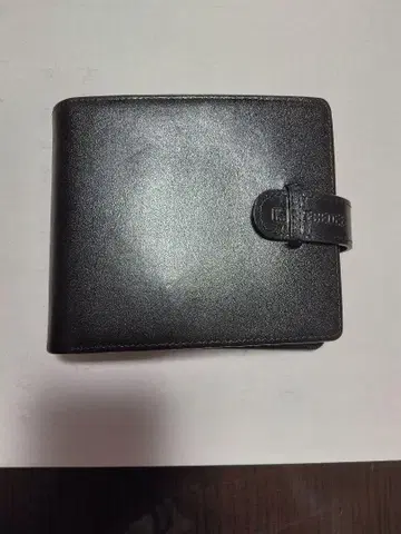 블랙 가죽 반지갑