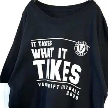 WHAT IT TAKES 풋볼 티셔츠 블랙 검정 구제 의류