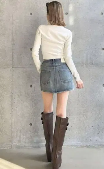 GYDA 제이다 스커트라이크 숏 팬츠 데님