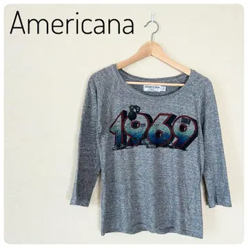 고품질 Americana 1969 여성용 5부 소매 T셔츠 면 100%
