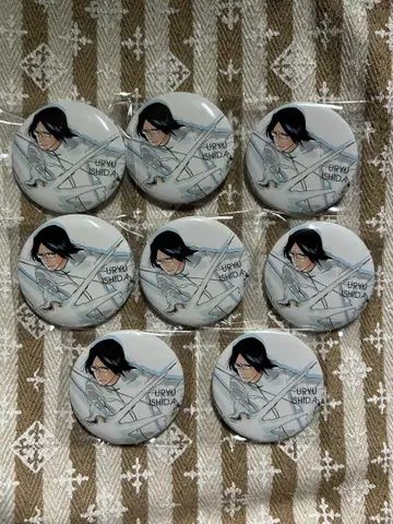 BLEACH EX. 원화전 캔뱃지 이시다 우류 8개