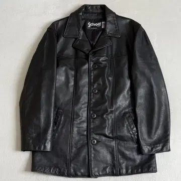 Schott arrow 카 코트 블랙 소가죽 표기 L