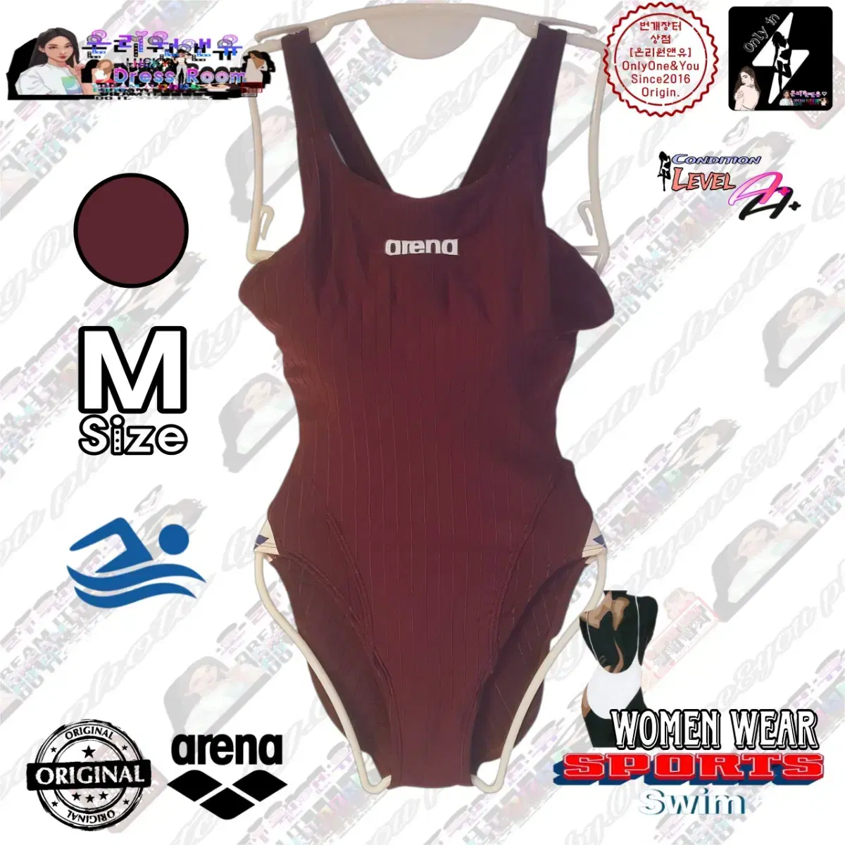 emis 25 Back Hole Swimsuit Black #이미스,#이미스수영복 on