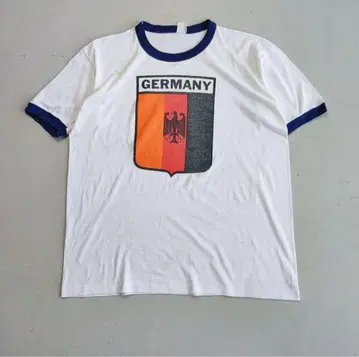 빈티지 링거 Germany 프린트 티셔츠 90s 80s