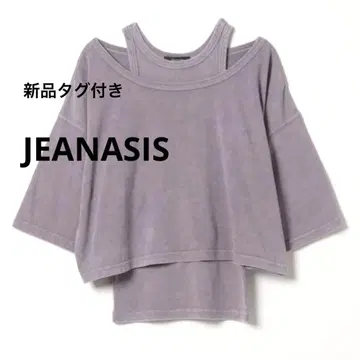 택 포함 새상품 JEANASIS 지나시스 페이드 컬러 컷 2P