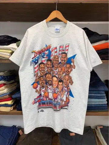 USA 제 90년대 salem NBA dream team 티셔츠 세일럼