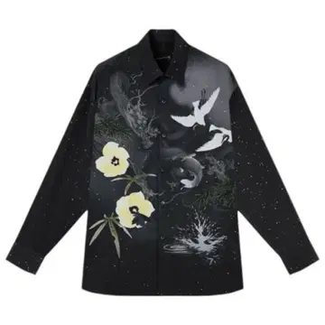 LAD MUSICIAN 24AW CARP&SPLASH 셔츠 BLACK