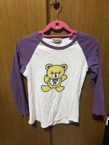 히스테릭 글래머 90s 래글런 7부 소매 티셔츠