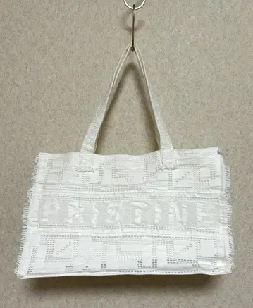 PRISTINE 화이트 토트백