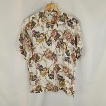 Tom Short 알로하 셔츠 하이비스커스 보타니컬 F B3251