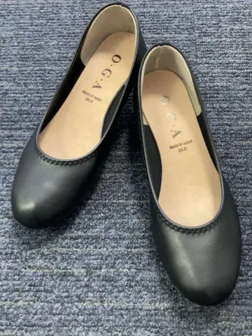 일본제 웨지솔 펌프스 블랙 23.5cm