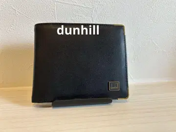 dunhill 블랙 가죽 접이식 지갑