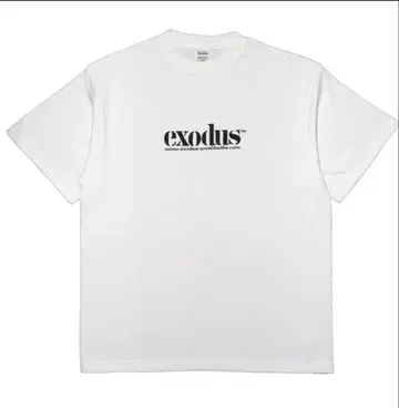 exodus 로고 티셔츠 화이트