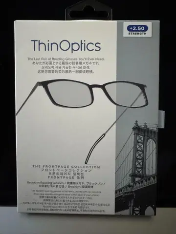 ThinOptics 프론트페이지 컬렉션 +2.50도