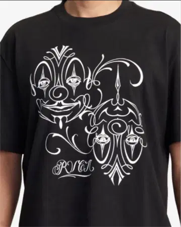 초초레어 미스터카툰 cartoon RVCA 루카 티셔츠 L