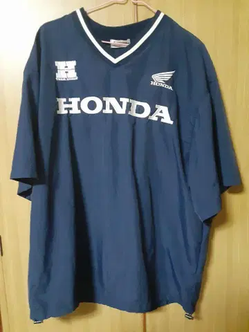 HONDA 네이비 V넥 티셔츠
