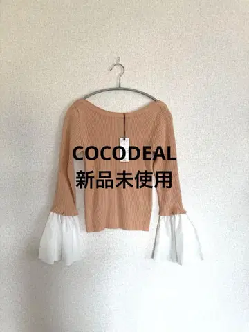 COCODEAL 니트탑 소매 셔츠 미사용 새상품