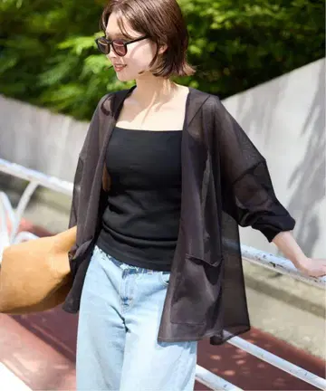 택 포함 새상품 SLOBE IENA 시어 가디건