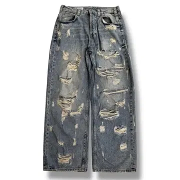 ZARA 데미지 와이드 데님 자라 y2k 아카이브 DE0625-3
