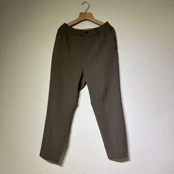 브라운 슬림핏 슬랙스