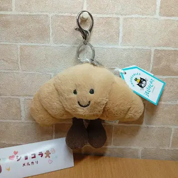 jellycat 제리캣 크루아상 키링 백참
