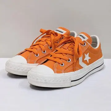 CONVERSE/컨버스/로우 컷 스니커즈/신발/캔버스/오렌지