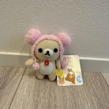 리락쿠마 파스텔 몽글몽글 모자 코리락쿠마 미사용 새 상품, 택 포함