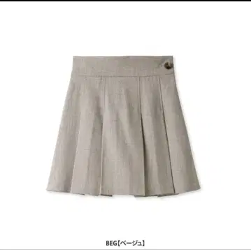 스나이델 플리츠 스커트 숏 팬츠 베이지 0