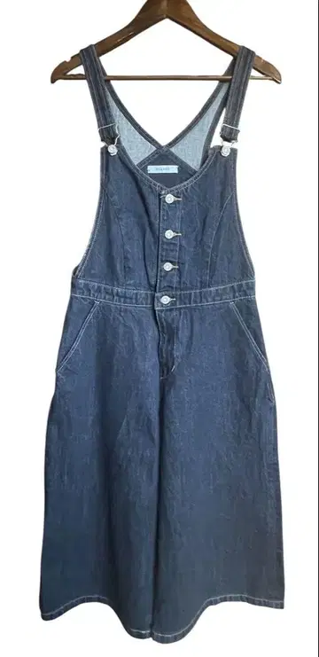 MOUSSY/오버롤/살로펫/여성용/데님/와이드/M