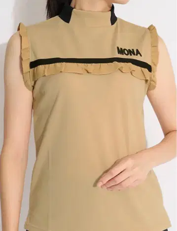 모나델솔 프릴 하이넥 셔츠 M