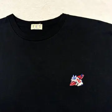 TES 디 엔드리스 써머 티셔츠 프렌치 불독 부히 자수 블랙 XXL