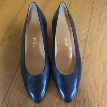 HAREL 다크 블루 펌프스 힐 약 5cm