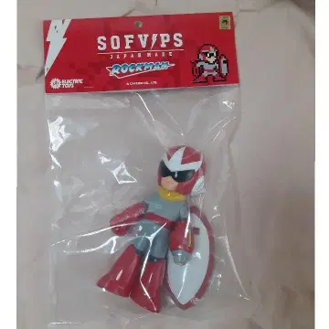 미개봉 SOFVIPS 블루스 ELECTRIC TOYS 록맨 소프트 비닐