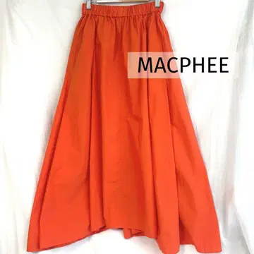 MACPHEE 맥피 투모로우랜드 롱 스커트 오렌지 36