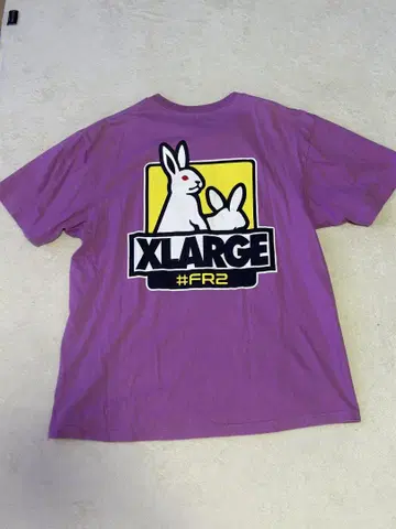 FR2 XLARGE 콜라보 티셔츠 퍼플