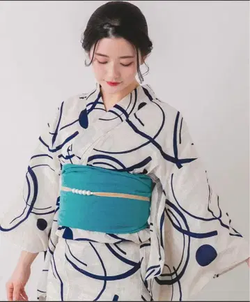 titivate 린넨 면 유카타