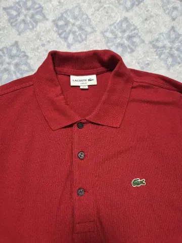 LACOSTE 라코스테 피케 셔츠 레드 M