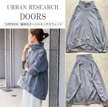 URBAN RESEARCH DOORS 터틀넥 맨투맨 M 블루