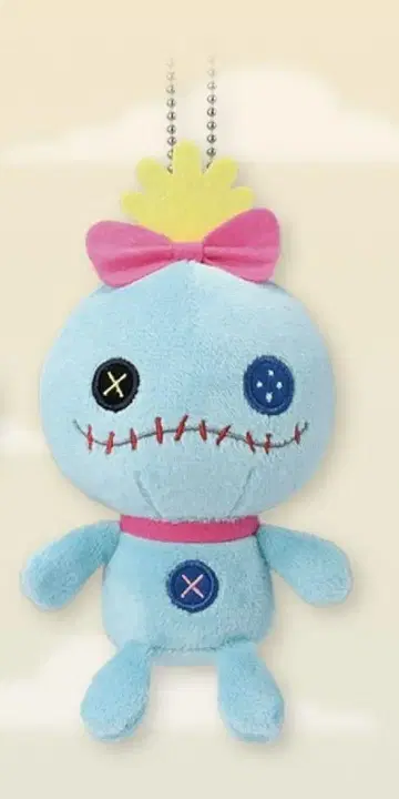 봉제 인형 마스코트 파란색 10cm