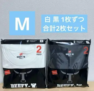 [헤인즈] 비피 T셔츠 화이트 블랙 모듬 M사이즈