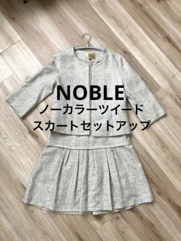 NOBLE 노카라 트위드 셋업 포멀