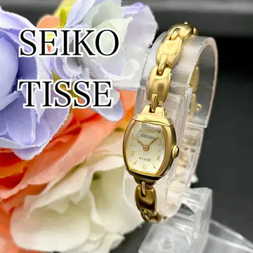 작동 손목시계 SEIKO TISSE 세이코 골드 새상품 배터리 E87