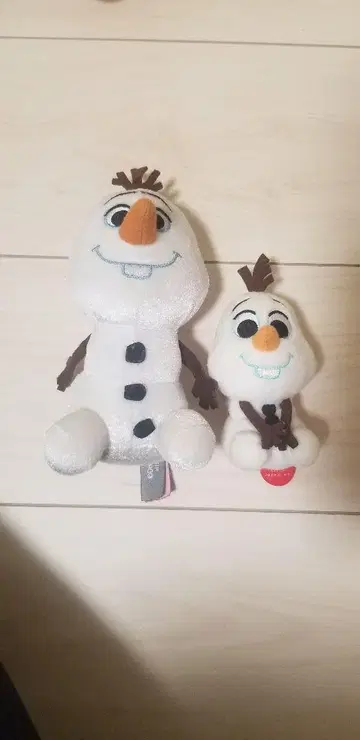 올라프 봉제 인형 대소 세트 18cm와 10cm