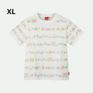 Nintendo 패턴 무늬 동물의 숲 T셔츠 XL