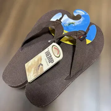 레인보우 샌들 린넨 브라운 26.5cm