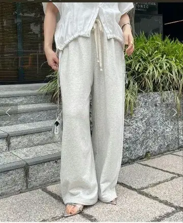 드로스트 스웨트 팬츠 라이트 베이지 38