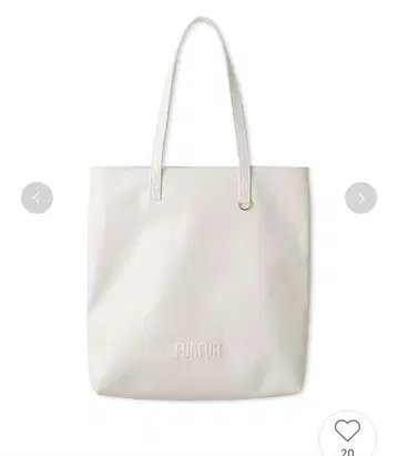 furfur 엠보싱 로고 토트백 L