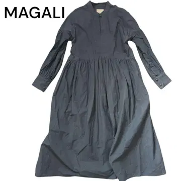 인기 MAGALI 원피스 코튼 100 그레이 셔츠 원피스 긴팔
