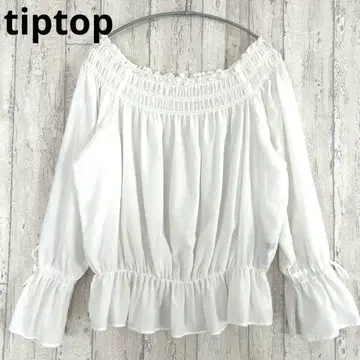 팁탑 tiptop 오프숄더 블라우스 [M] 개더 셔링
